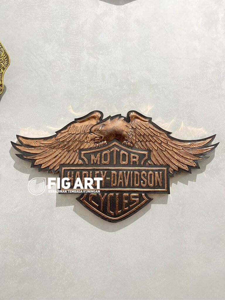 Logo Harley Davidson Eagle Tembaga