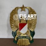 Pembuatan Logo TNI Angkatan Darat Dari Bahan Kuningan Tembaga Logo TNI Angkatan Darat TNI AD
