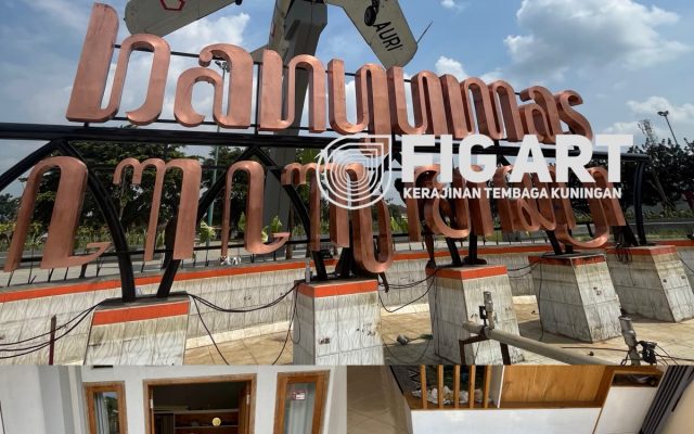 Letter Signage Tembaga Kuningan
